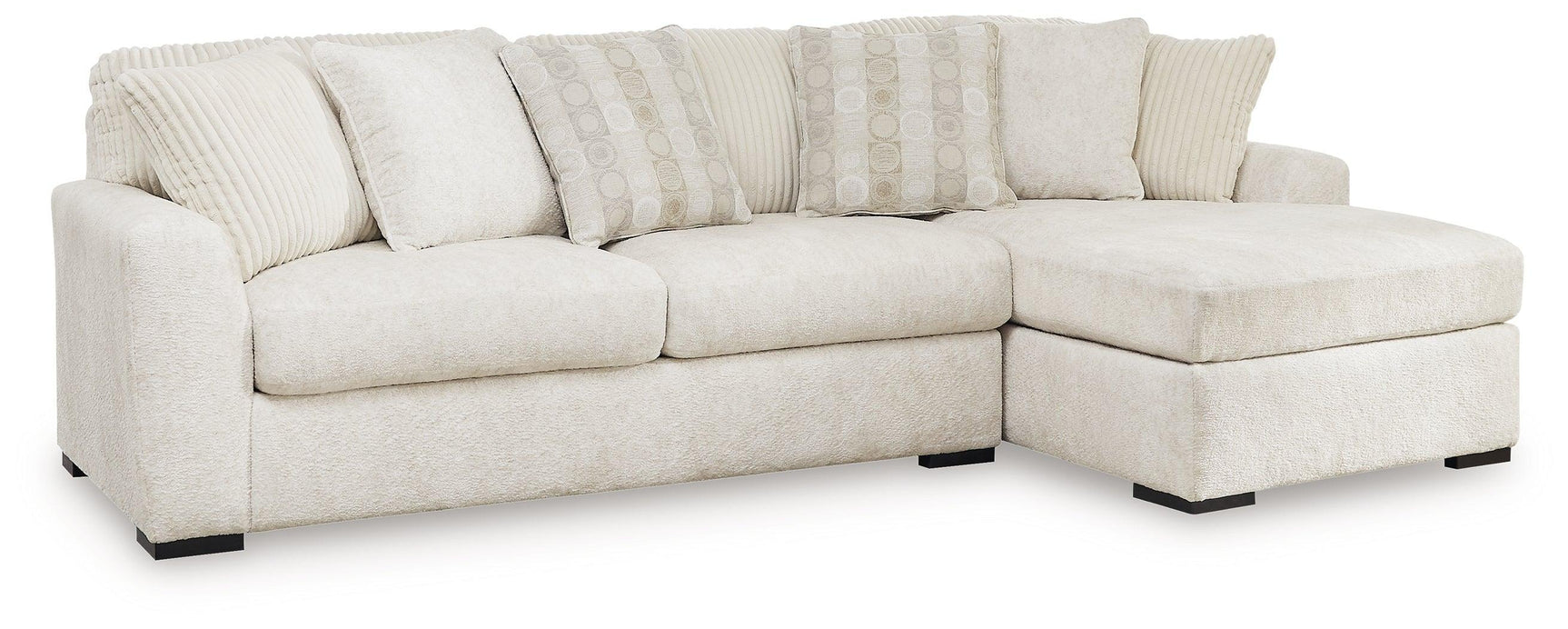 Chessington Ivory 2-Piece Sectional With Chaise - Ella Furniture