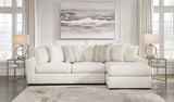 Chessington Ivory 2-Piece Sectional With Chaise - Ella Furniture