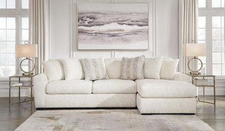 Chessington Ivory 2-Piece Sectional With Chaise - Ella Furniture