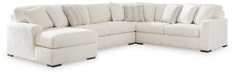 Chessington Ivory 4-Piece Sectional With Chaise - Ella Furniture