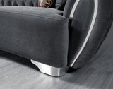 Chloe Gray Velvet Sofa & Loveseat - Ella Furniture