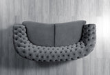 Chloe Gray Velvet Sofa & Loveseat - Ella Furniture