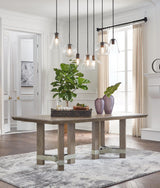 Chrestner Gray Rectangular Dining Room Set - Ella Furniture
