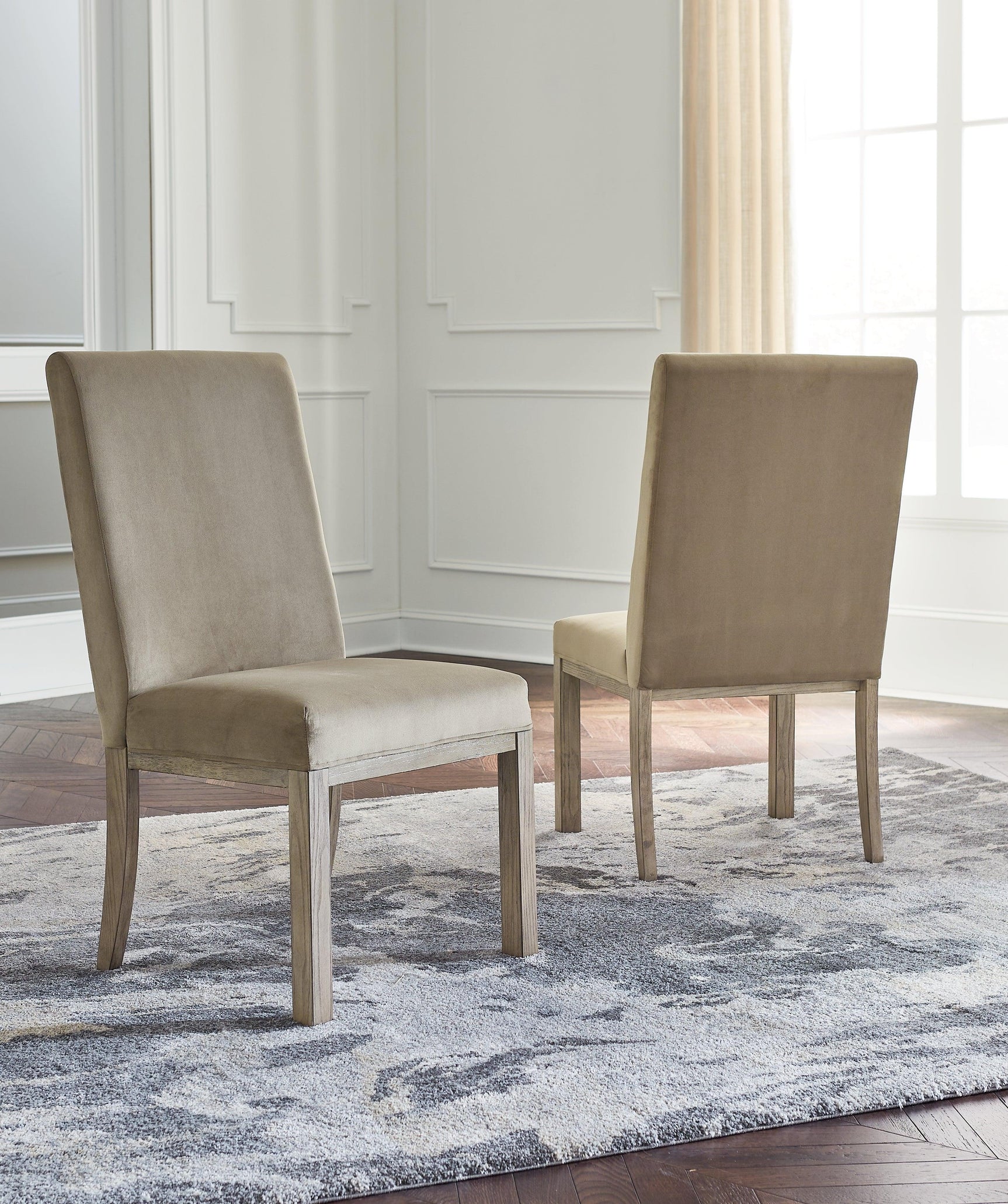 Chrestner Gray Rectangular Dining Room Set - Ella Furniture
