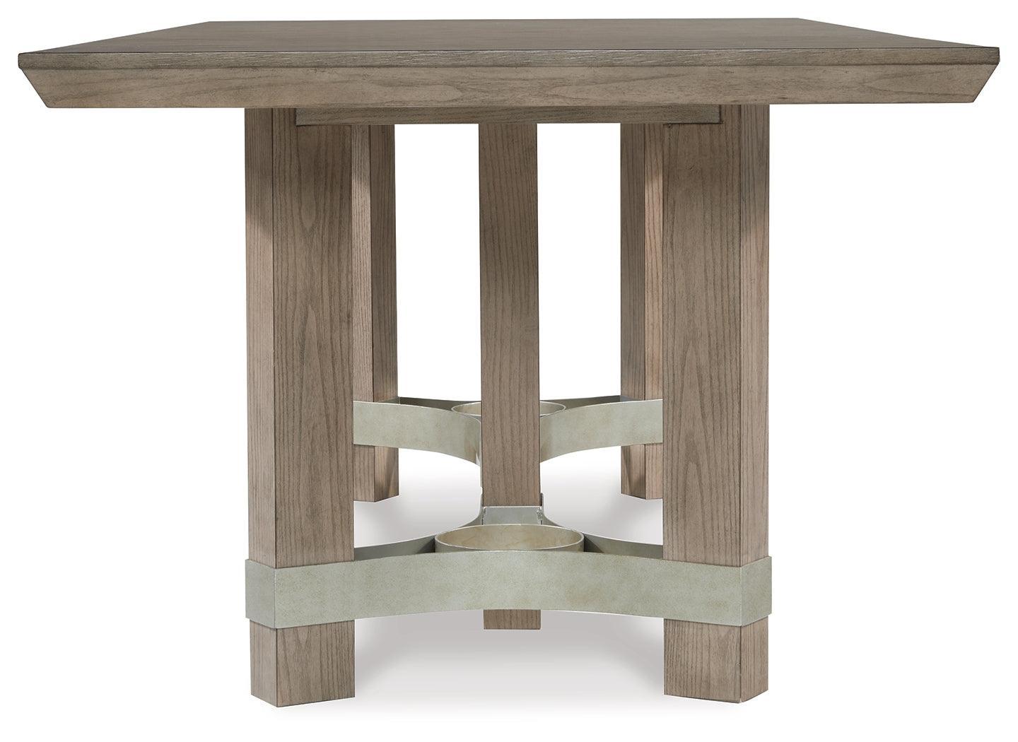 Chrestner Gray Rectangular Dining Room Set - Ella Furniture