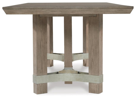 Chrestner Gray Rectangular Dining Room Set - Ella Furniture