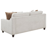 Christine Christine 2-piece Upholstered Sloped Arm Sofa Set Beige 552061-S2 - Ella Furniture