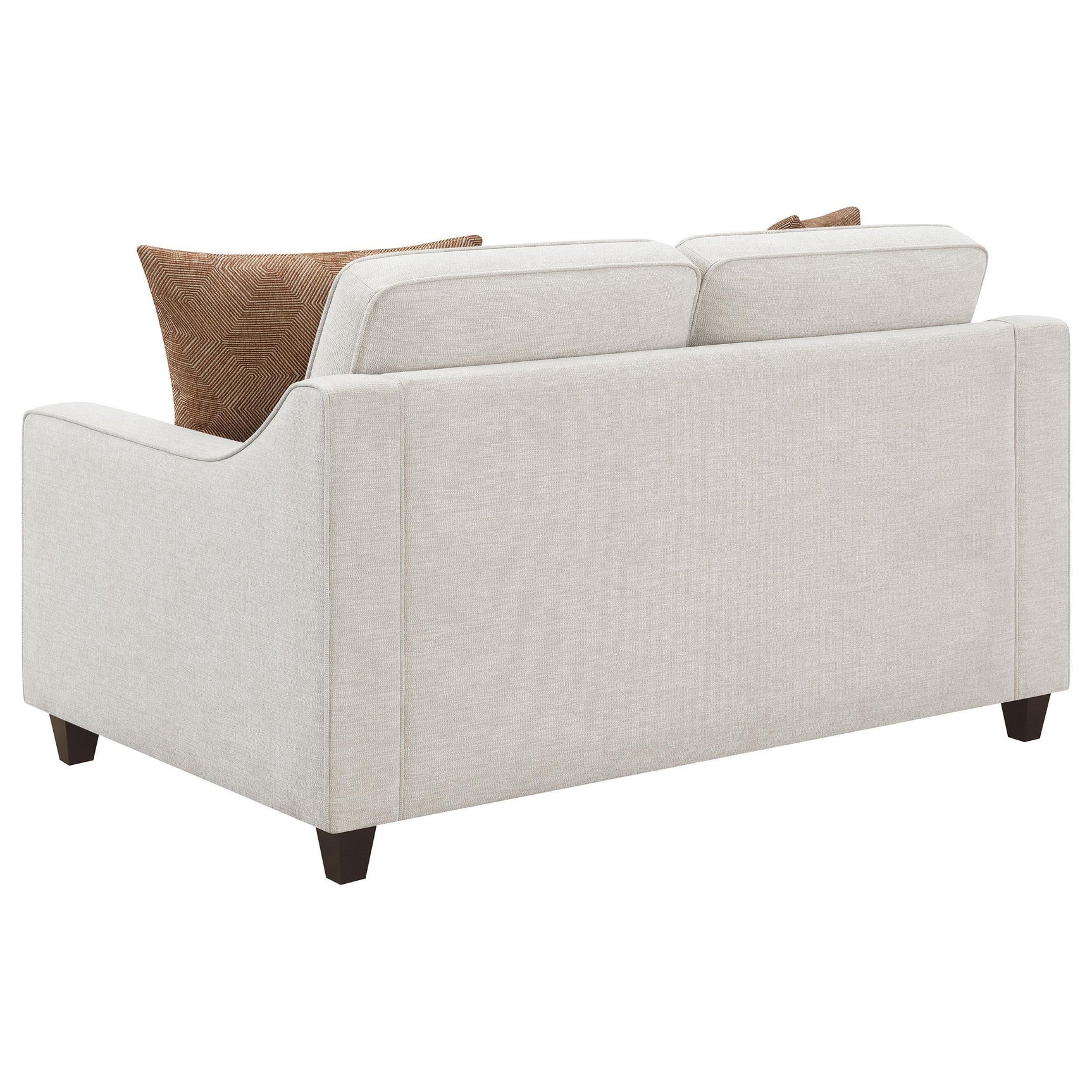 Christine Christine 2-piece Upholstered Sloped Arm Sofa Set Beige 552061-S2 - Ella Furniture