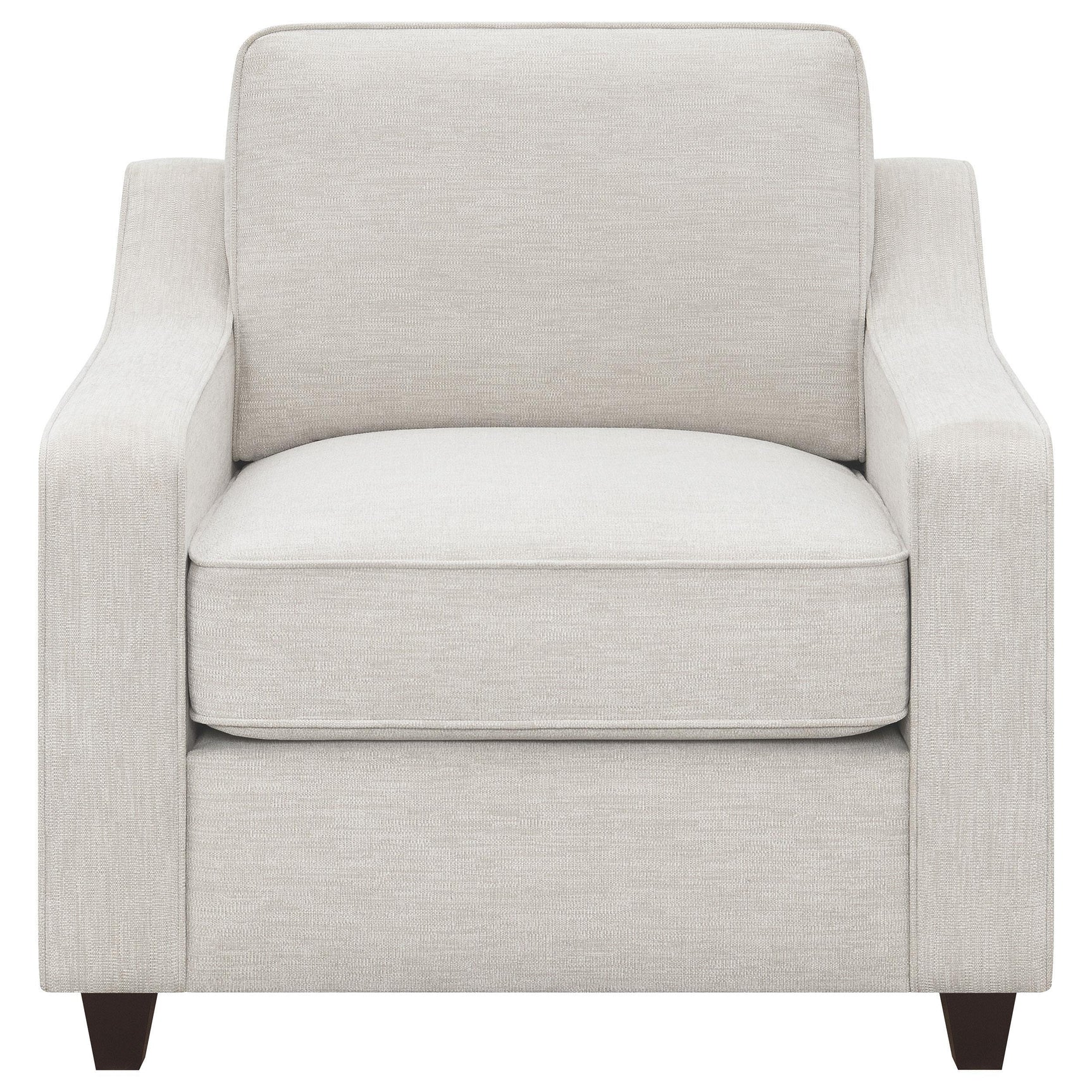 Christine Christine 3-piece Upholstered Sloped Arm Sofa Set Beige 552061-S3 - Ella Furniture