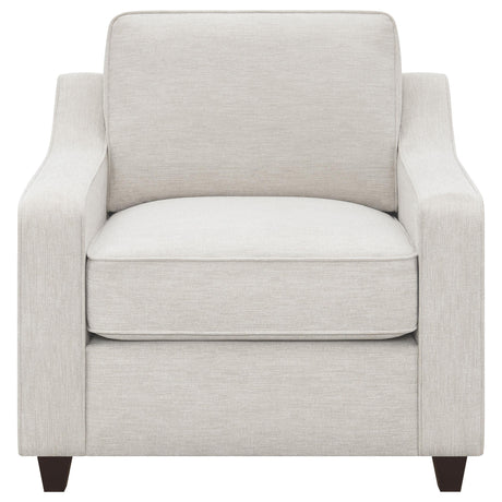 Christine Christine 3-piece Upholstered Sloped Arm Sofa Set Beige 552061-S3 - Ella Furniture