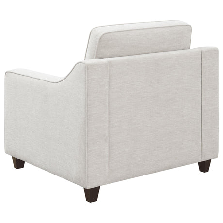 Christine Christine 3-piece Upholstered Sloped Arm Sofa Set Beige 552061-S3 - Ella Furniture
