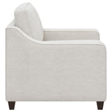 Christine Christine 3-piece Upholstered Sloped Arm Sofa Set Beige 552061-S3 - Ella Furniture