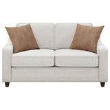 Christine Christine 3-piece Upholstered Sloped Arm Sofa Set Beige 552061-S3 - Ella Furniture