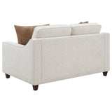 Christine Christine 3-piece Upholstered Sloped Arm Sofa Set Beige 552061-S3 - Ella Furniture