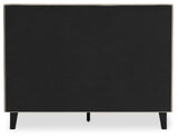 Cielden Soft Gray Full Upholstered Bed With Roll Slats - Ella Furniture