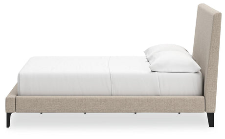 Cielden Soft Gray Full Upholstered Bed With Roll Slats - Ella Furniture