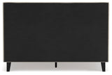 Cielden Soft Gray Queen Upholstered Bed with Roll Slats - Ella Furniture