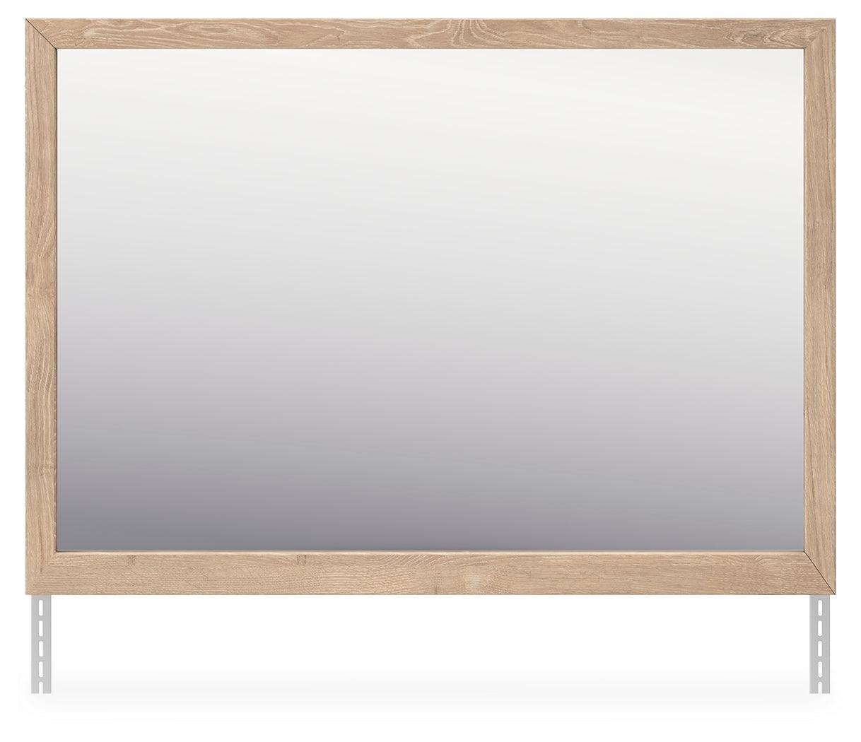 Cielden Tan Bedroom Mirror - Ella Furniture