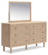 Cielden Two-tone Dresser and Mirror - Ella Furniture