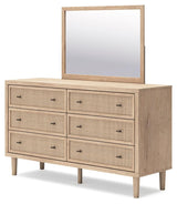 Cielden Two-tone Dresser and Mirror - Ella Furniture