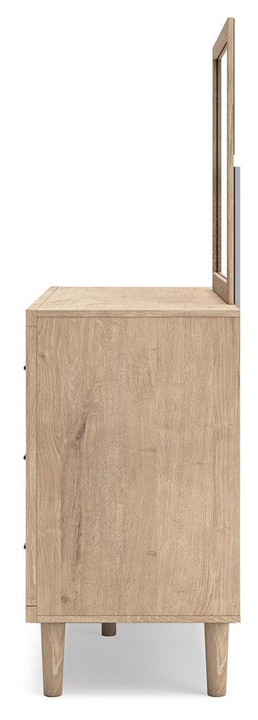 Cielden Two-tone Dresser and Mirror - Ella Furniture