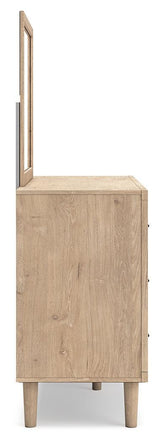 Cielden Two-tone Dresser and Mirror - Ella Furniture
