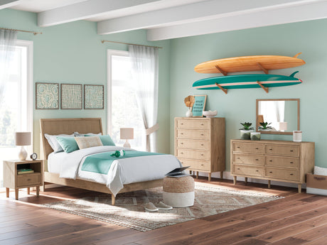 Cielden Two-tone Full Panel Bed - Ella Furniture