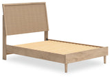 Cielden Two-tone Full Panel Bed - Ella Furniture