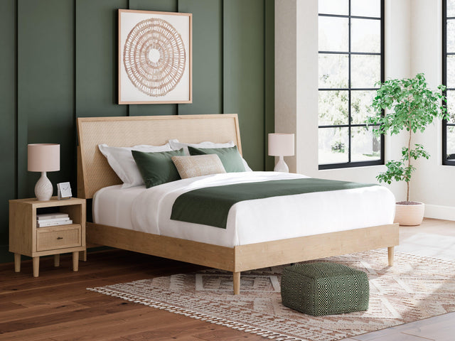 Cielden Two-tone King Panel Bed - Ella Furniture