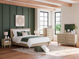 Cielden Two-tone King Panel Bed - Ella Furniture