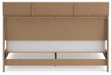 Cielden Two-tone King Panel Bed - Ella Furniture