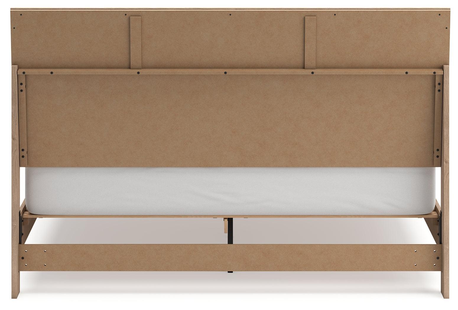 Cielden Two-tone King Panel Bed - Ella Furniture