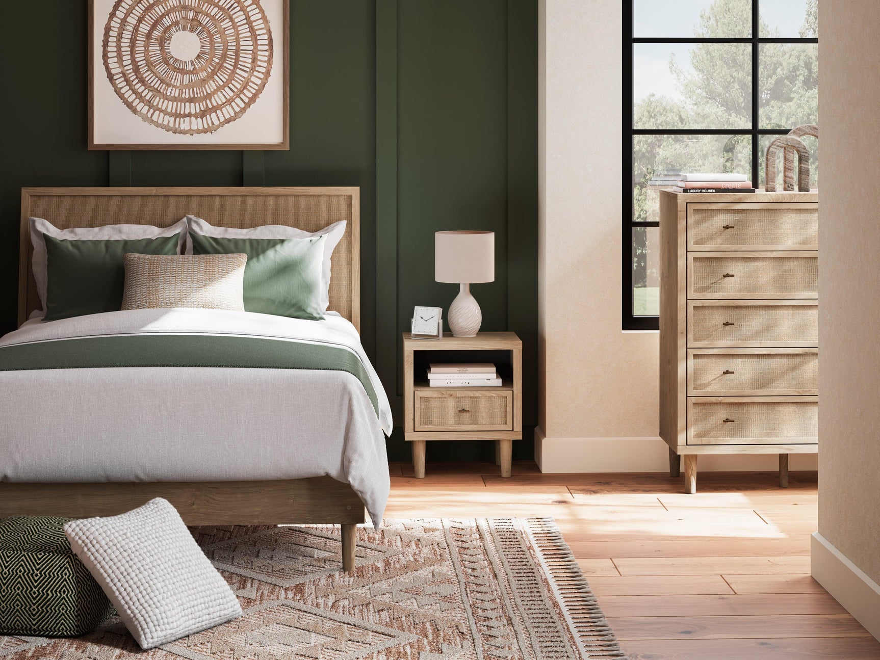 Cielden Two-tone Queen Panel Bed - Ella Furniture