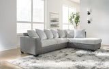 Clairette Court Alloy Chenille 2-Piece Sectional with Chaise from Ella Furniture