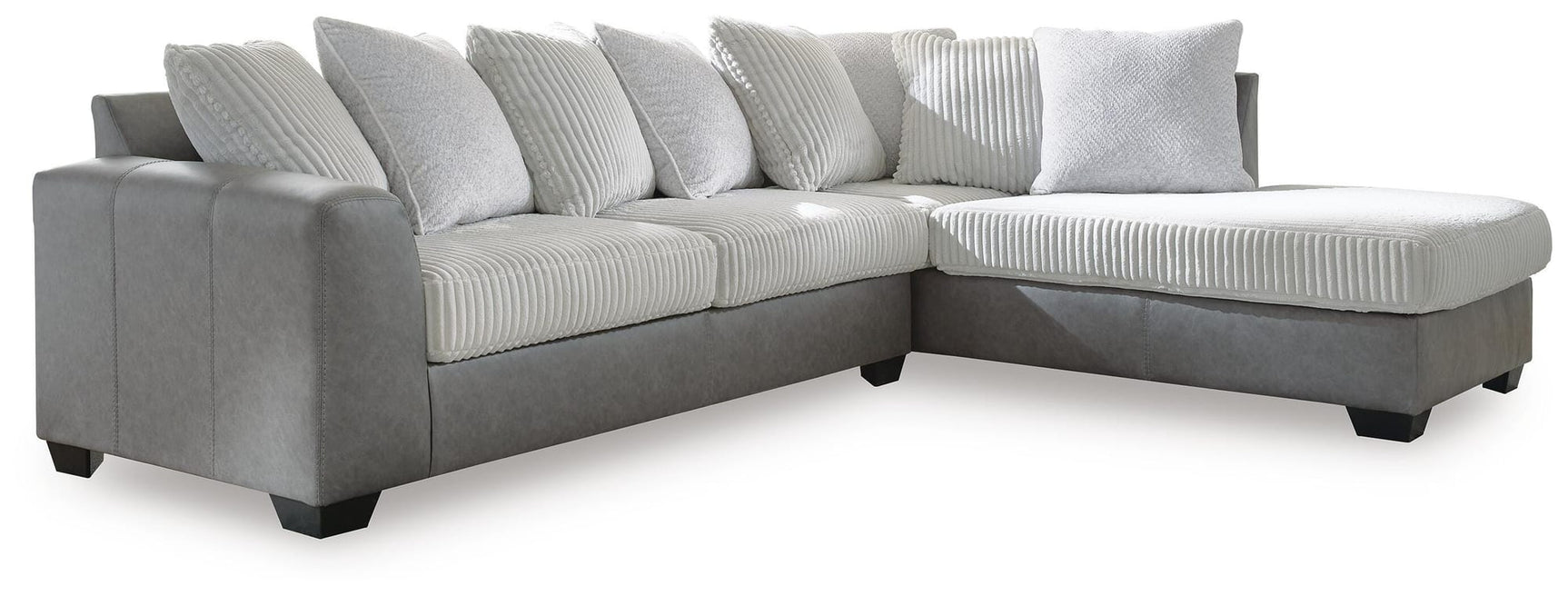 Clairette Court Alloy Chenille 2-Piece Sectional with Chaise view 2