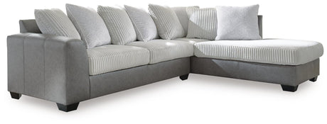 Clairette Court Alloy Chenille 2-Piece Sectional with Chaise view 2