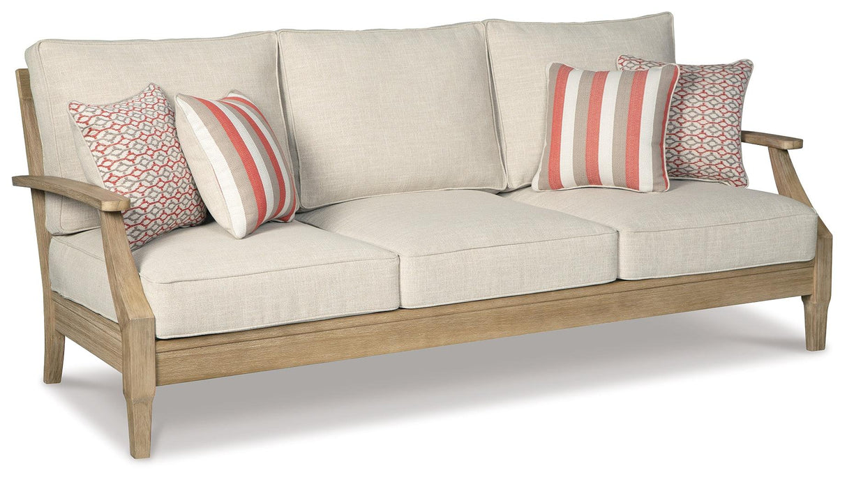 Clare Beige View Outdoor Sofa With 2 Lounge Chairs - Ella Furniture