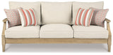 Clare Beige View Outdoor Sofa With Coffee Table - Ella Furniture