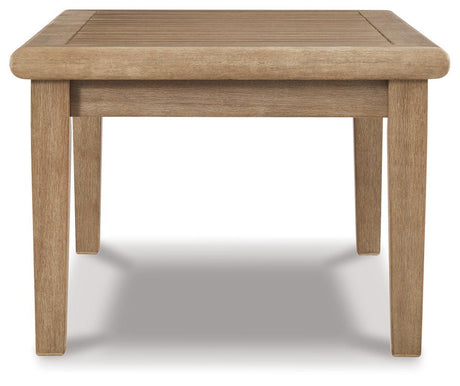 Clare Beige View Outdoor Sofa With Coffee Table - Ella Furniture