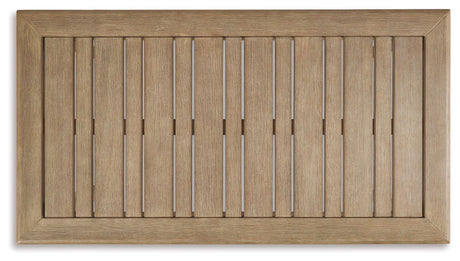 Clare Beige View Outdoor Sofa With Coffee Table - Ella Furniture