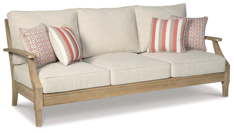Clare Beige View Outdoor Sofa With Lounge Chair - Ella Furniture