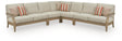 Clare View Beige 5-Piece Outdoor Sectional from Ella Furniture