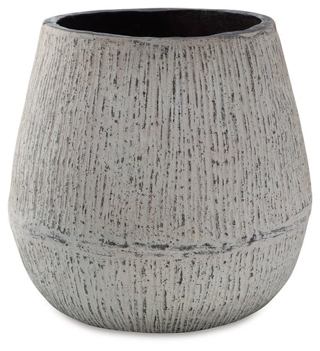 Claymount Distressed Brown Vase A2000636 - Ella Furniture