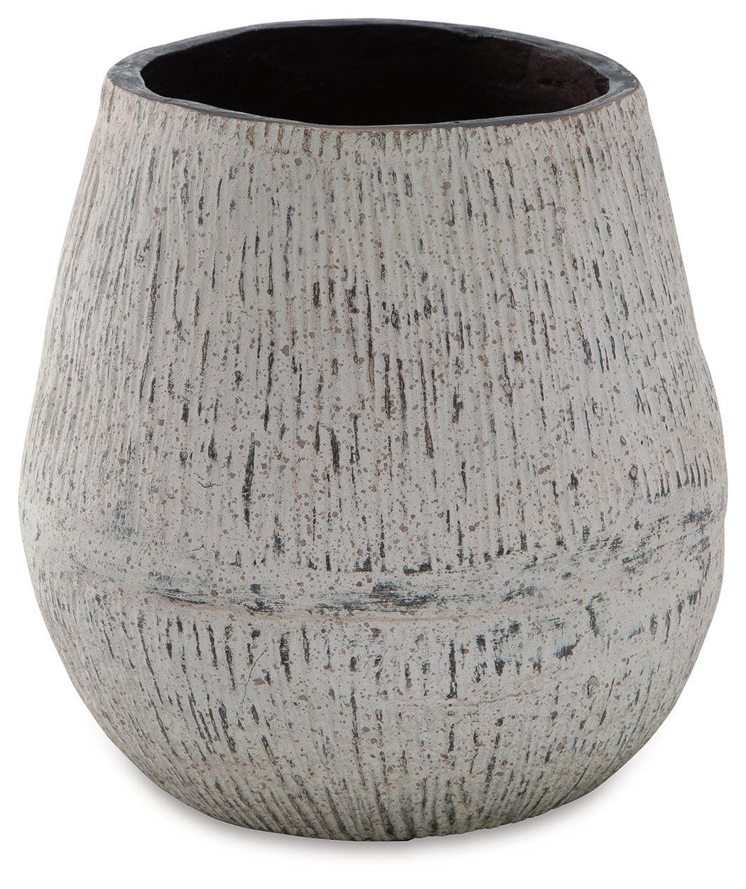 Claymount Distressed Brown Vase - Ella Furniture