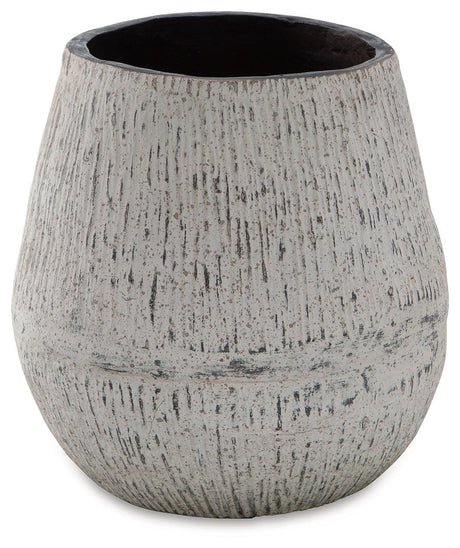 Claymount Distressed Brown Vase - Ella Furniture