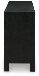 Cliffiings Black/natural Accent Cabinet - Ella Furniture