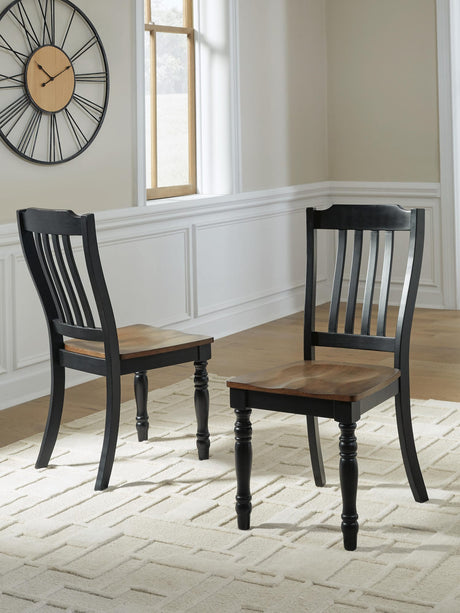 Clorazi Black/Brown Dining Chair view 2