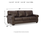 Colleton Dark Brown Sofa, Loveseat And Recliner - Ella Furniture