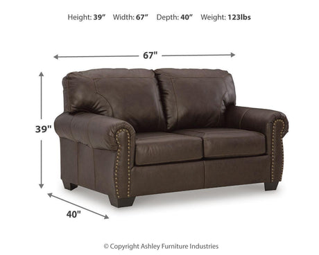 Colleton Dark Brown Sofa, Loveseat And Recliner - Ella Furniture