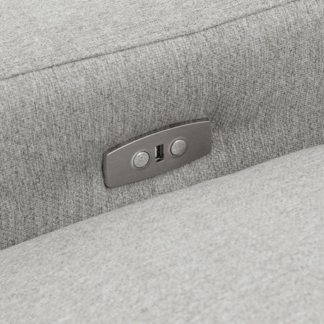 COLLINS COLLECTION Collins 5-piece Modular Power Reclining Sectional Sofa Grey 609560P - Ella Furniture